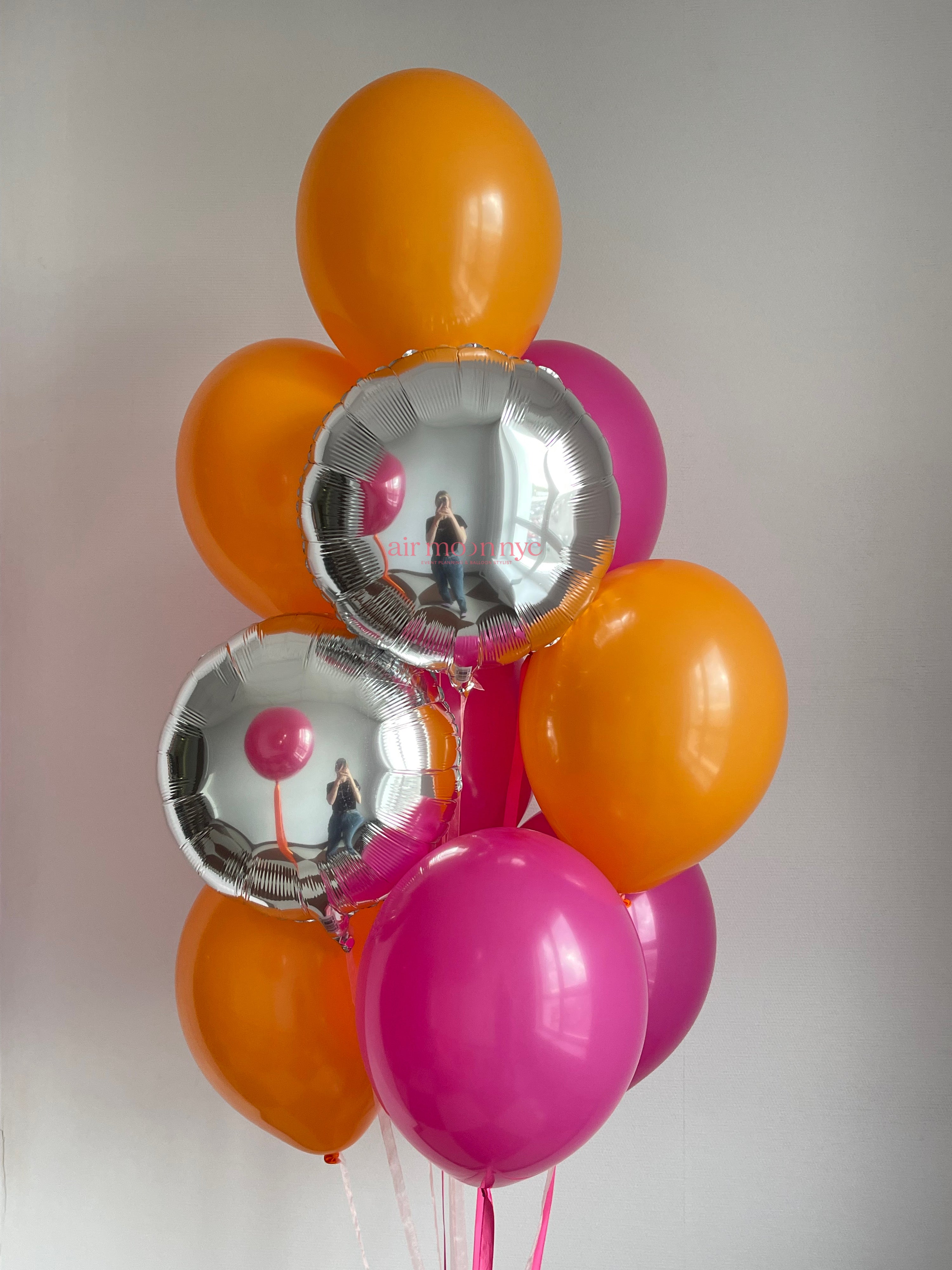 Personalized Birthday Balloon Bouquet – Hot Pink – NYC
