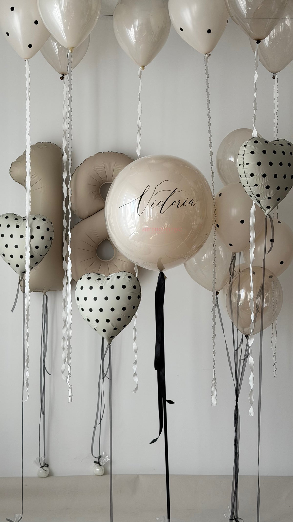 Trending Polka Dot Balloon Set NYC | Personalized Birthday Helium Balloons