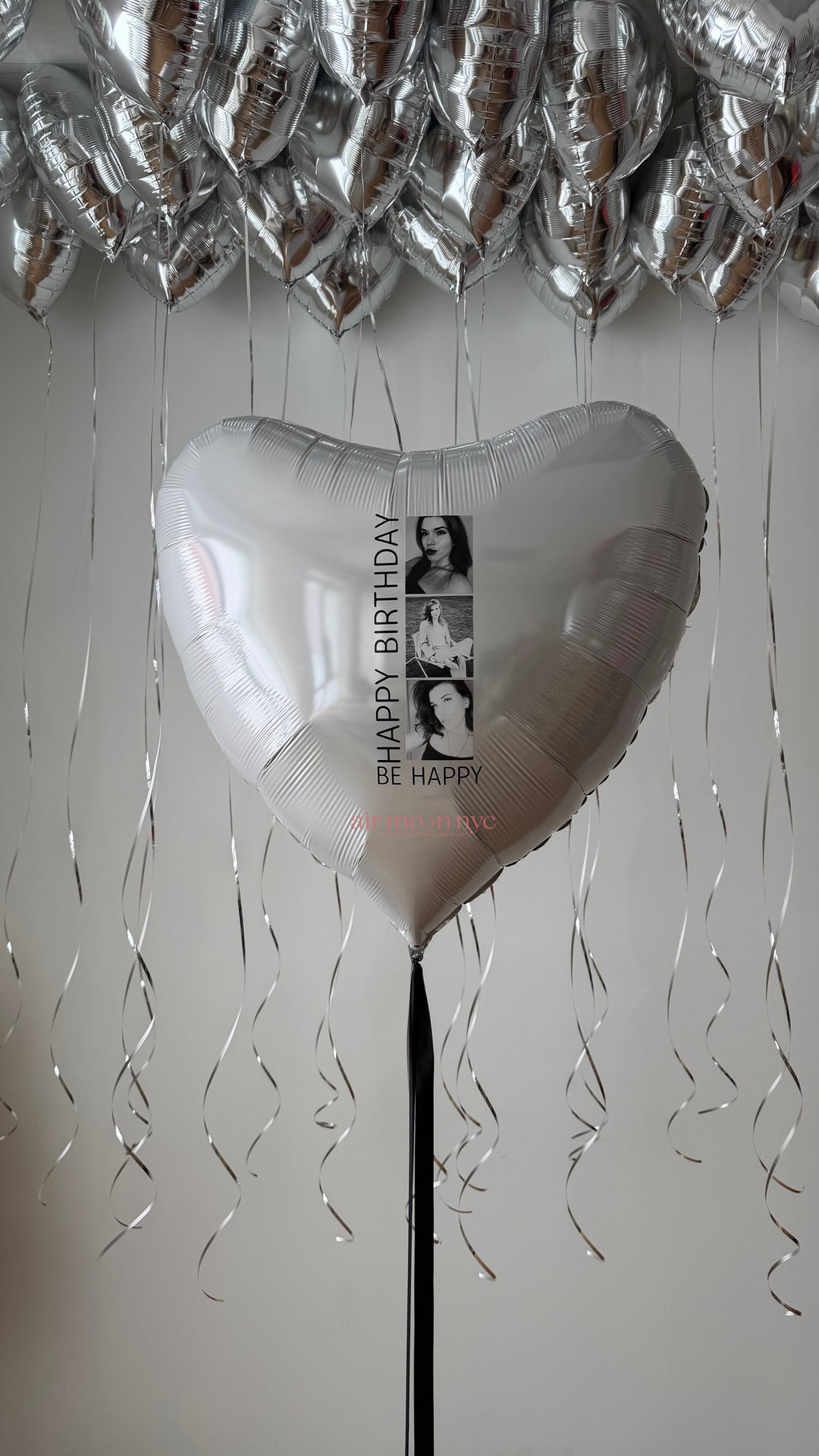 Custom Foil Heart Balloons NYC | Personalized Photo & Ceiling Balloons