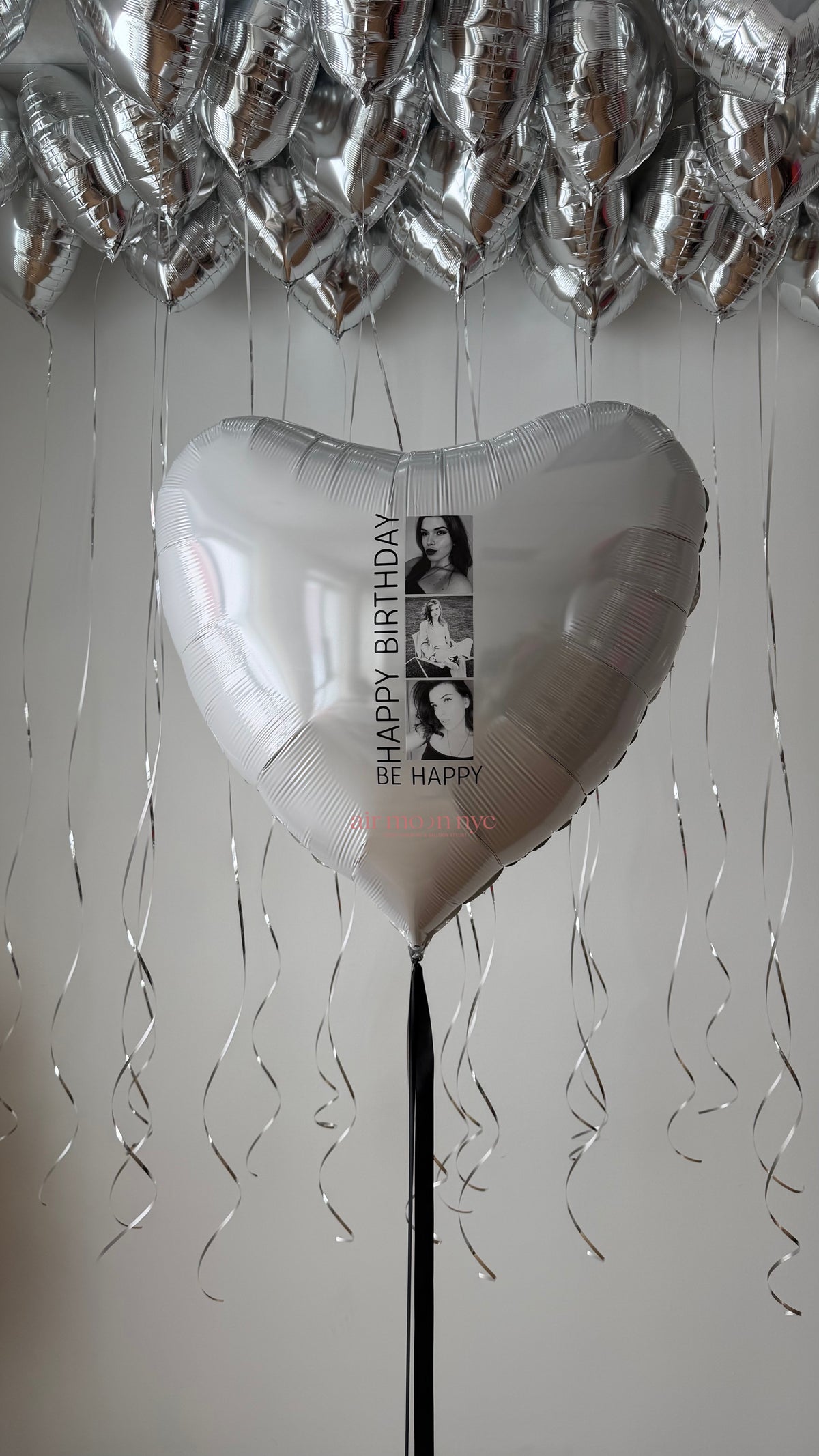 Custom Foil Heart Balloons NYC | Personalized Photo & Ceiling Balloons