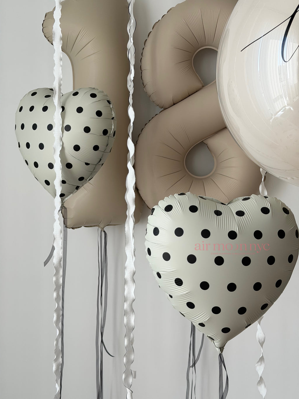 Trending Polka Dot Balloon Set NYC | Personalized Birthday Helium Balloons