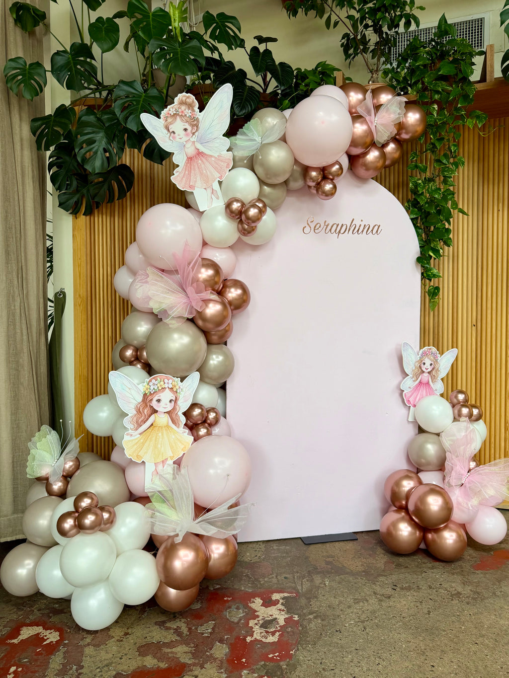 Fairy Birthday Balloon Backdrop NYC | Budget Friendly Kids Party Decor