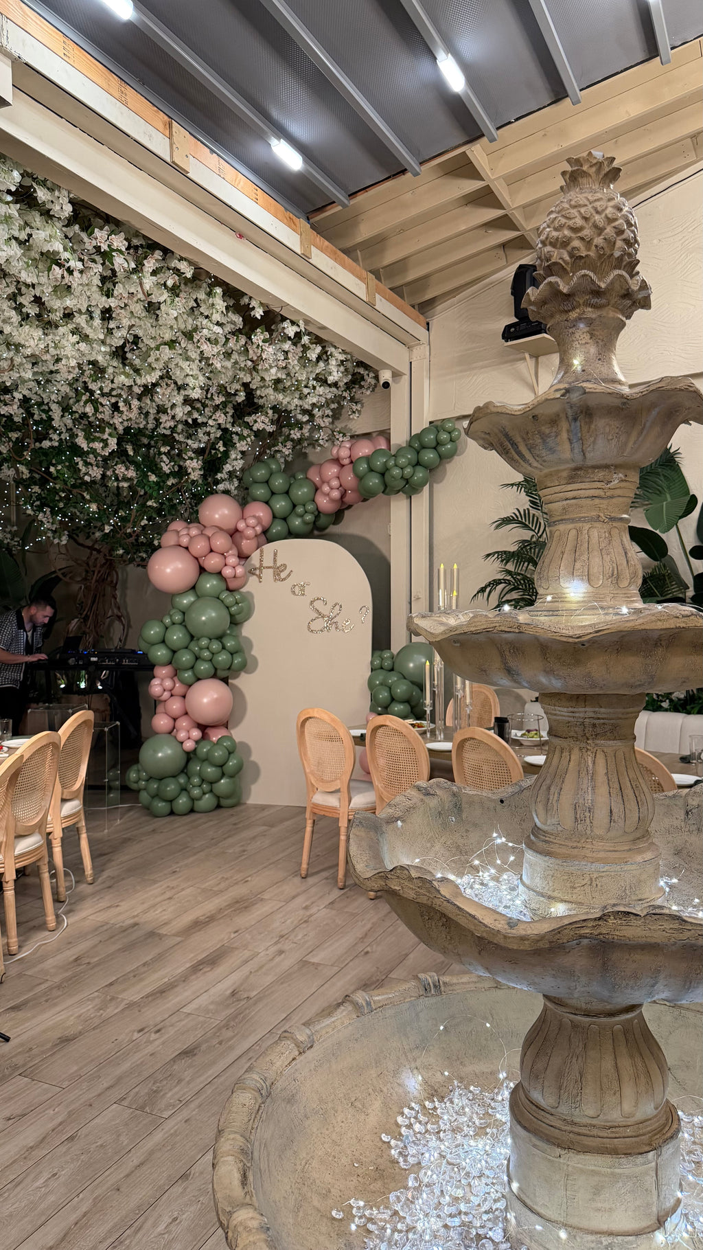 Gender Reveal Balloon Backdrop NYC | Custom He or She Event Decor