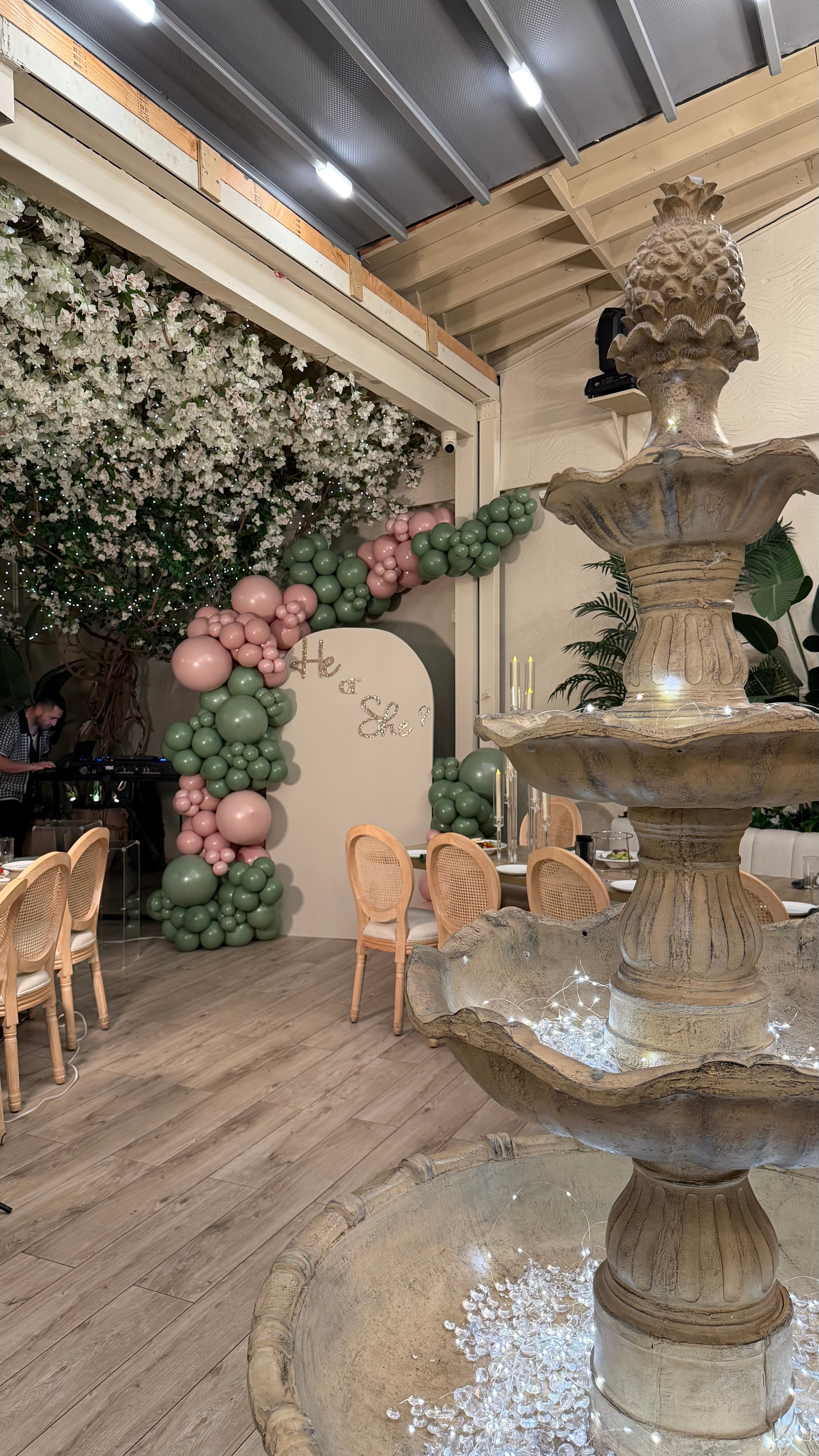 Gender Reveal Balloon Backdrop NYC | Custom He or She Event Decor