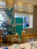 Tiffany Blue Bridal Shower Balloon Backdrop NYC | Budget Friendly Event Decor