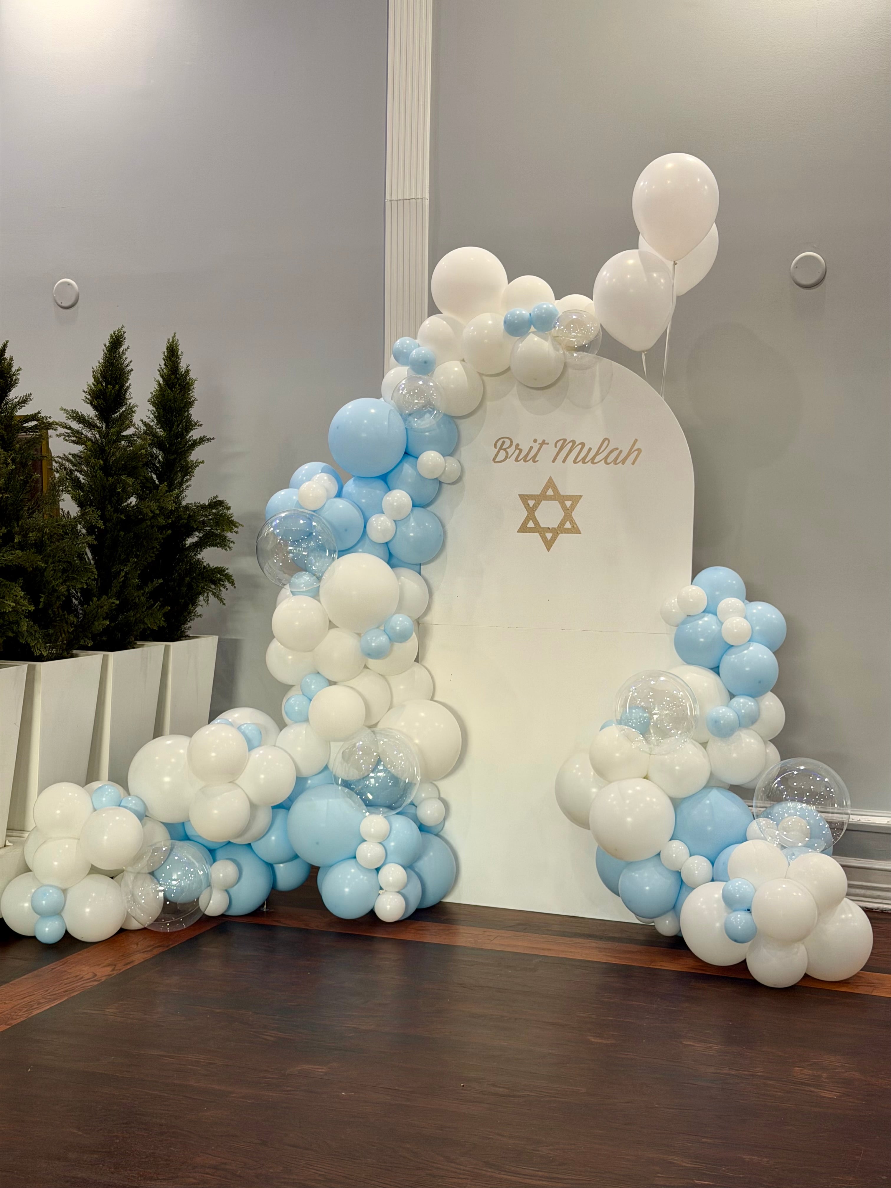Brit Milah Balloon Backdrop NYC | Custom Bris Decoration & Event Decor