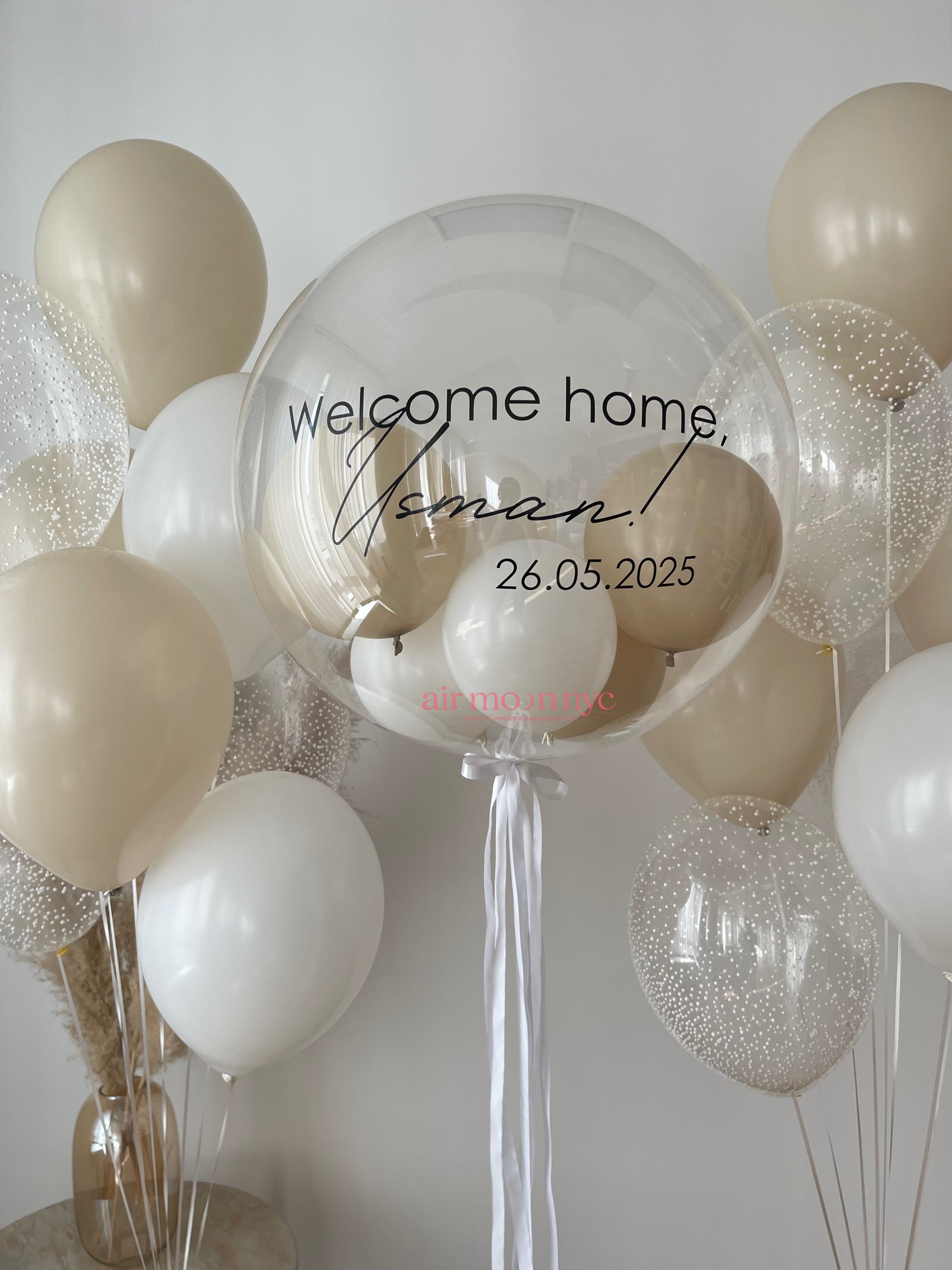 One Clear, TWO Bouquets total of 20 latex balloons 11"